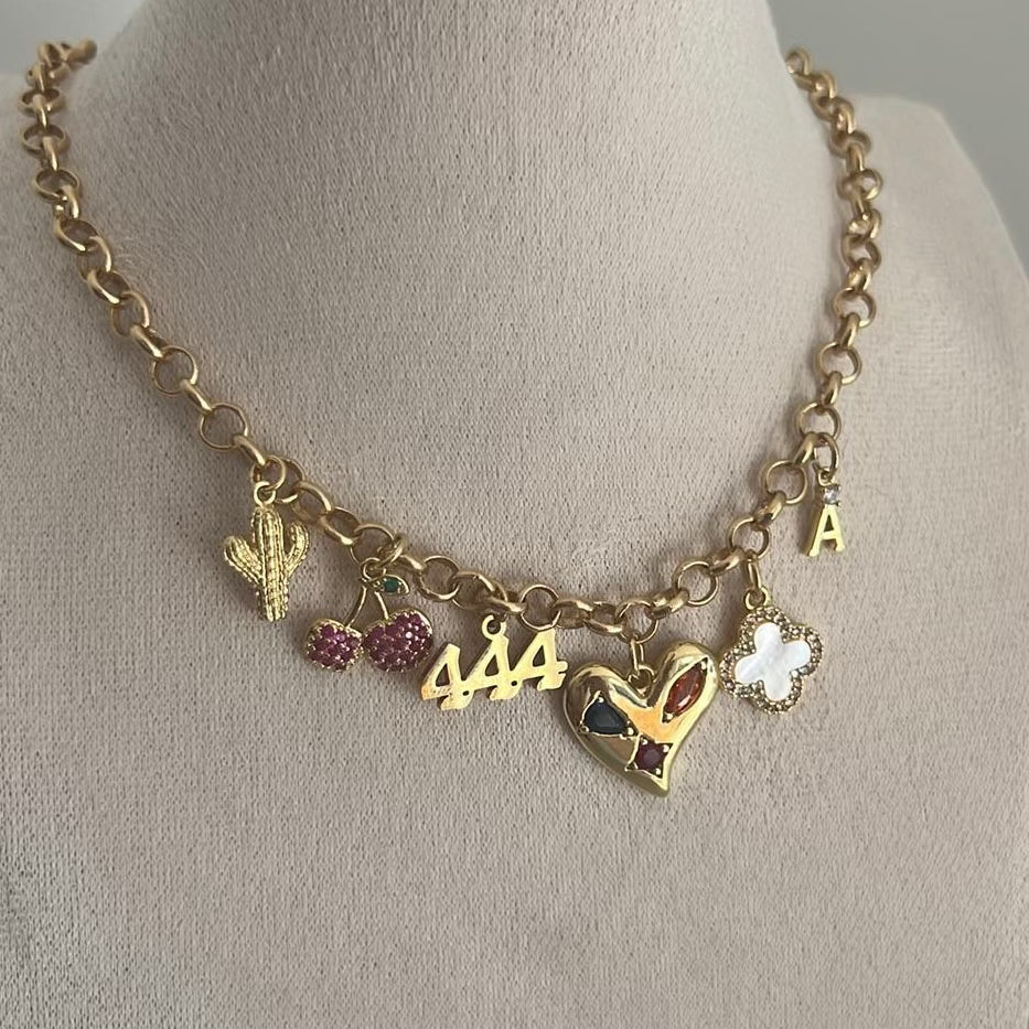 Vintage Heart Charm