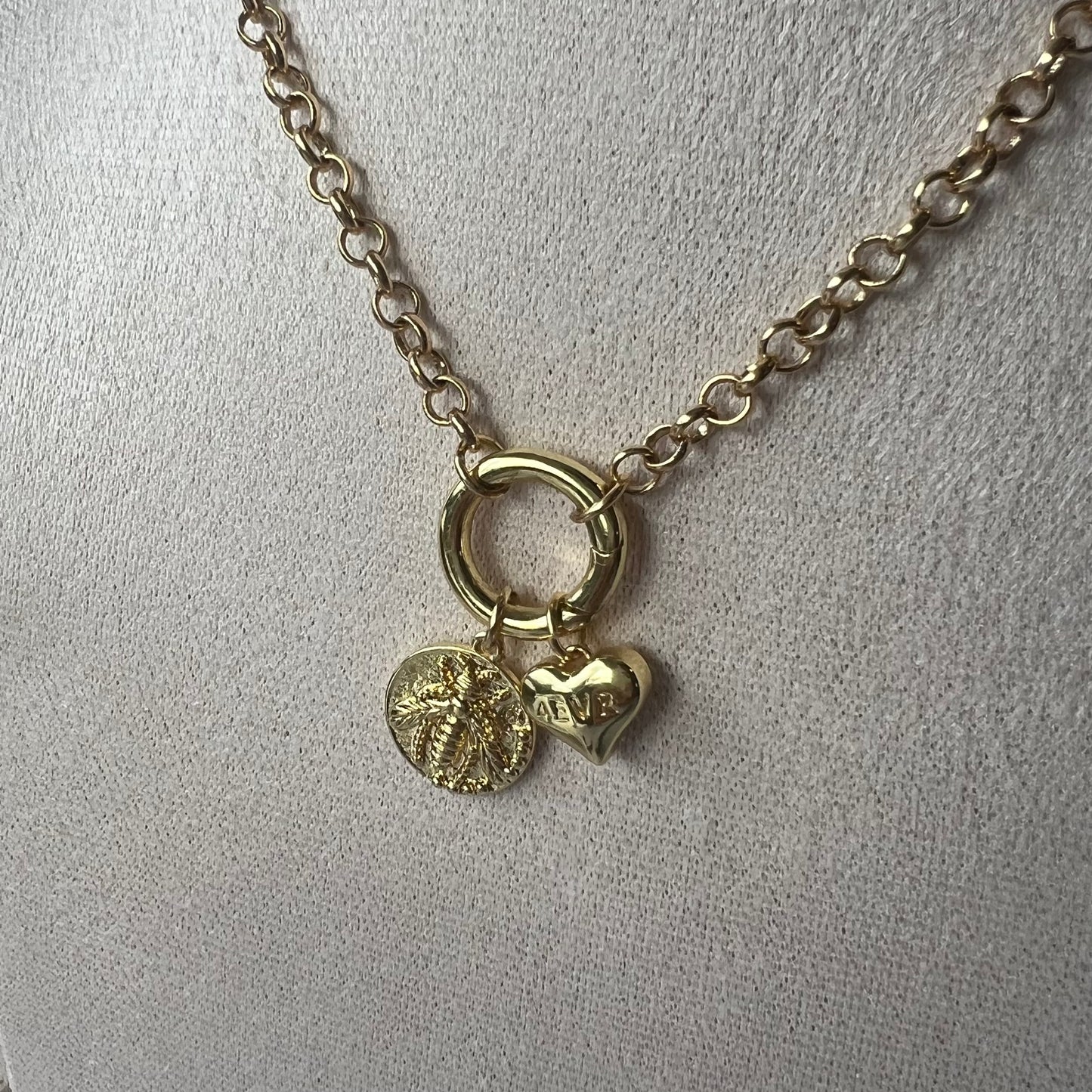 Raised Bee Charm